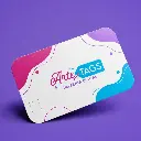 AI Generated Tarjeta redondeada Arte Tags